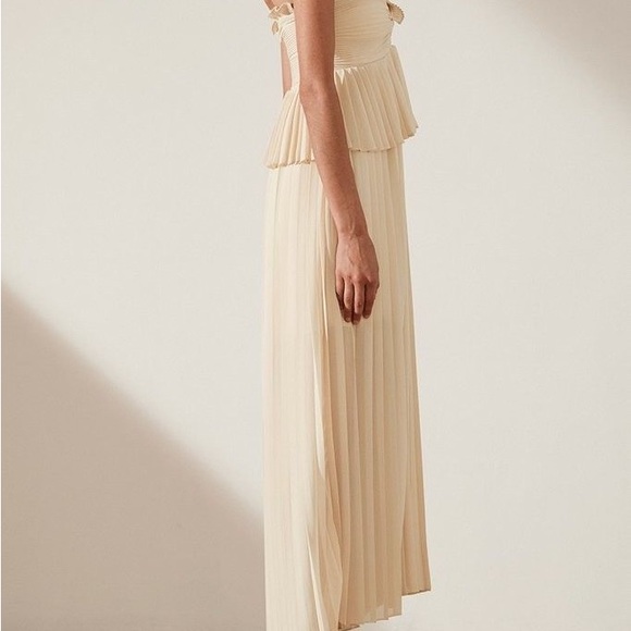 BOTTICELLI PALAZZO JUMPSUIT - NUDE NWOT - Picture 3 of 6